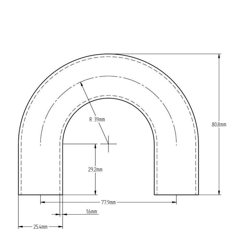 25.4 x 1.6 180° Uni AS1528.3