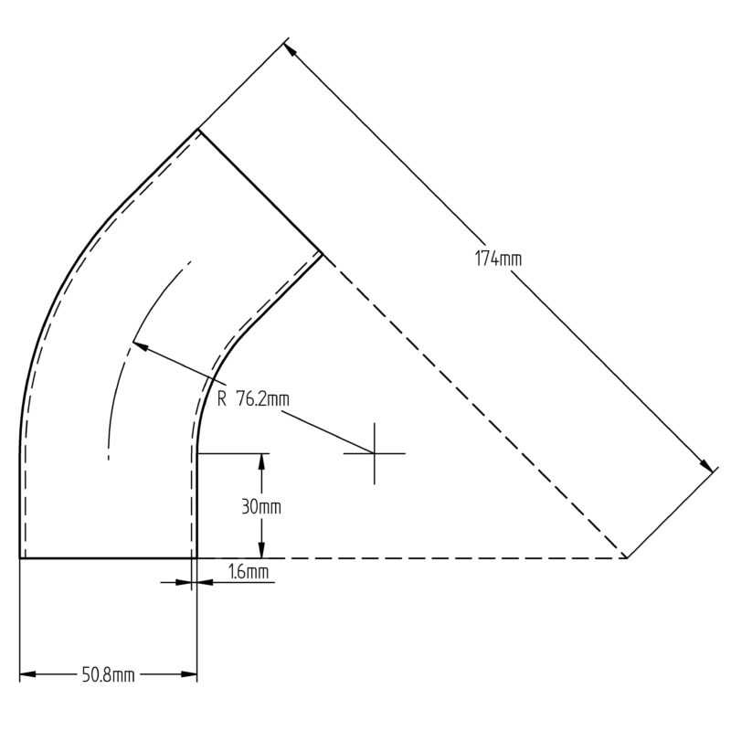 50.8 x 1.6 45° Uni AS1528.3