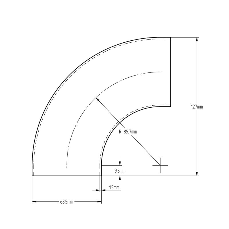 63.5 x 1.5 90° Zetan A554